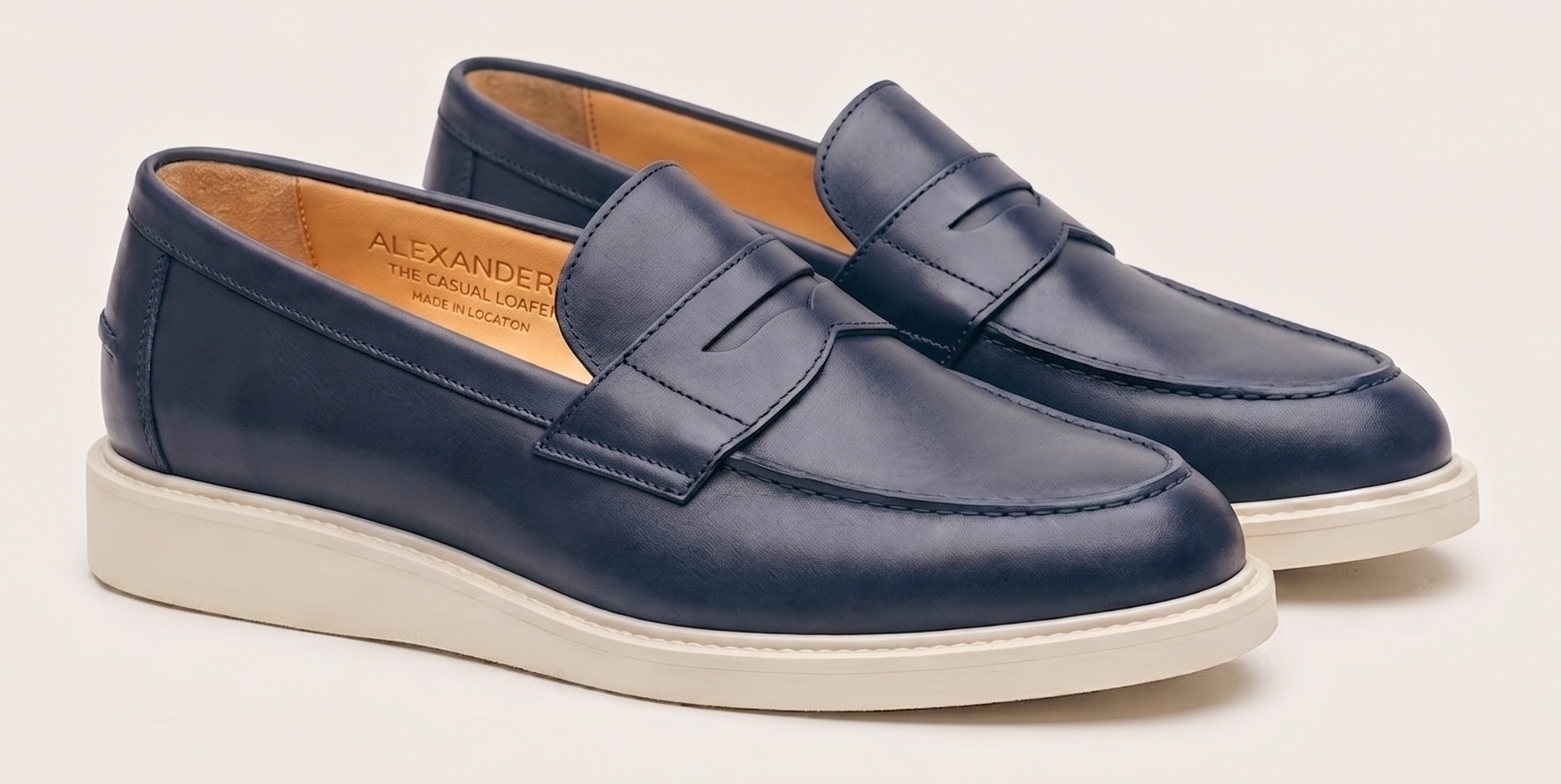 Sapato Penny Azul-Marinho